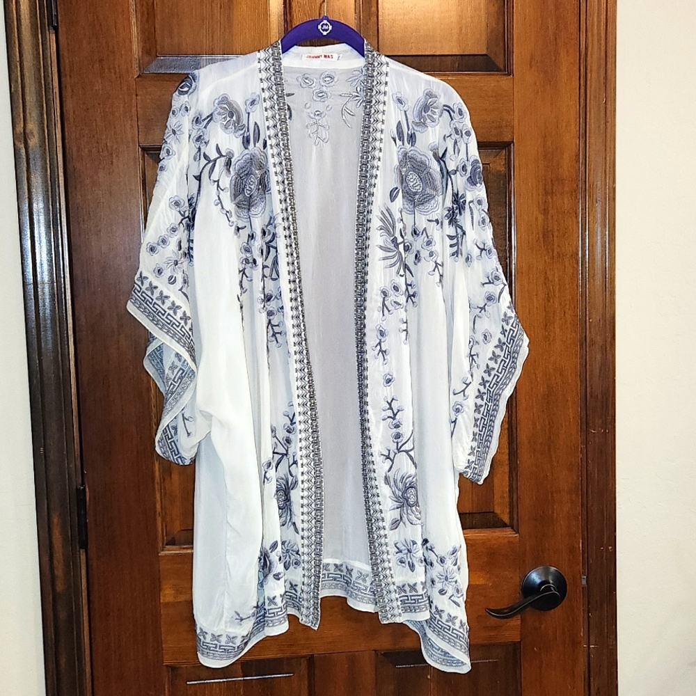 Johnny Was Embroidered Kimono